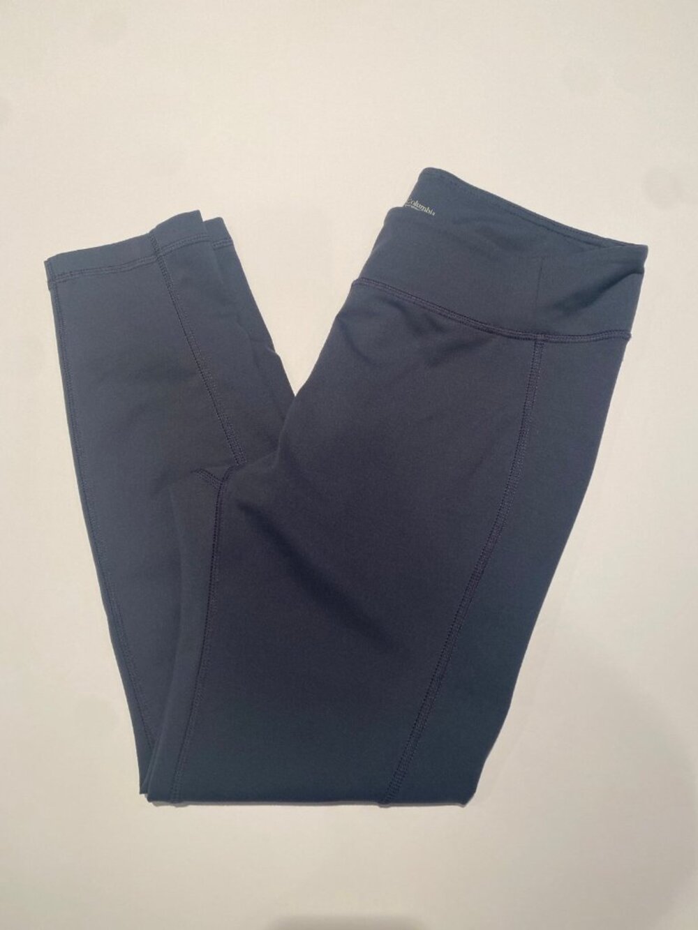 Columbia Womens Large Grey Blue Active Cargo Leggings Pockets Like New Outdoor